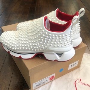 Spike sock sneakers white Christian Louboutin